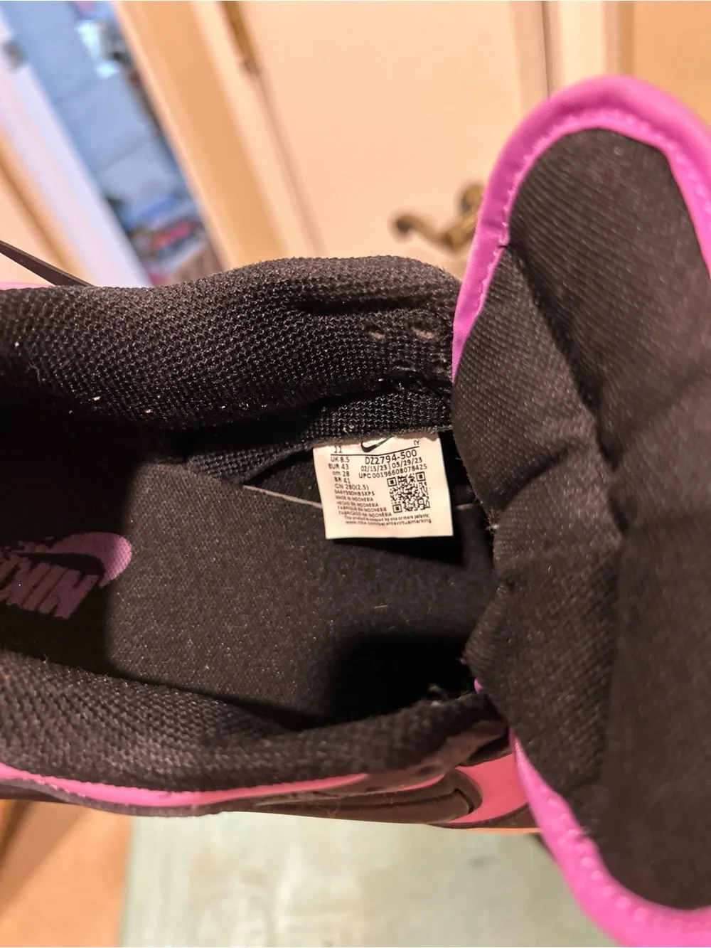 Nike Women’s Purple and Black Sneakers